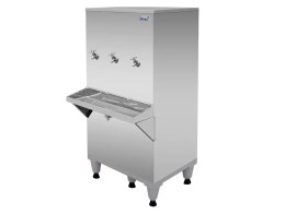 Bebedouro Industrial 100 Litros Aço Inox 3 Torneiras Com Filtro - Frisbel